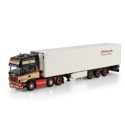1:50 SCANIA J.O. PEDERSEN 4 series 6X2 REEFER TRAILER 3 AXLE WSI   Diecast Model