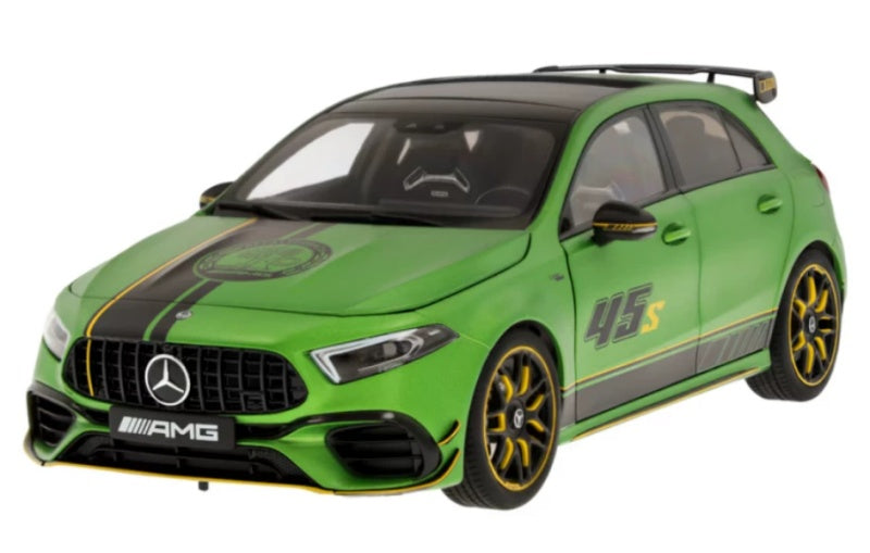 1:18 Mercedes-Benz AMG A45 S NZG Livery Edition Green Diecast Model view6