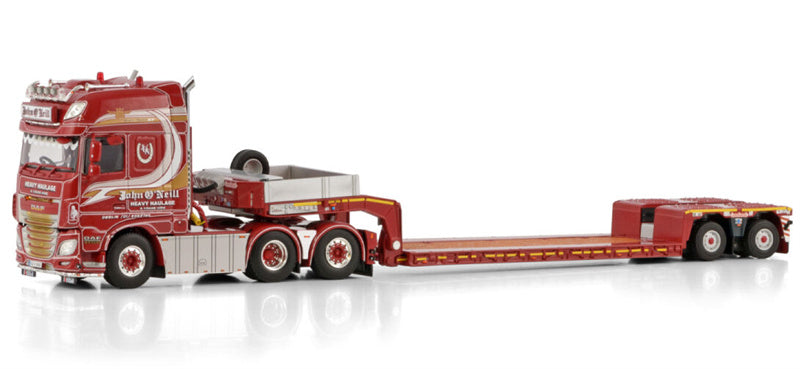 WSI DAF XF SUPER SPACE CAB 6X2 TAG AXLE EURO PX LOW LOADER - 2 AXLE John O'Neill 1:50 Model