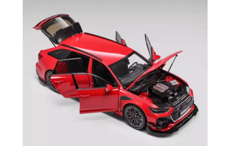 1:18 Audi DarwinPRO RS6 DPR wheel hub KiloWorks Limited Edition Red Diecast Model view3