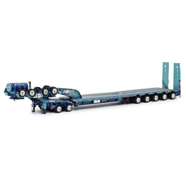 1:50  MACTRANS Heavy Haulage 5X8 + 2X8 Dolly Drake  Blue Diecast Model