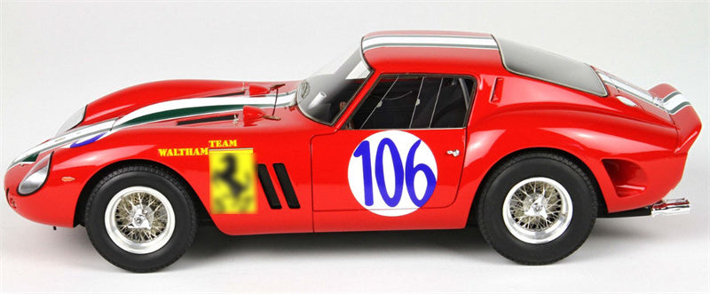 BBR MODELS Ferrari 250GTO Targa Florio 1963 # 106 Limited Edition 199PCS ONLY Leather base 1:18 Car Pre-built Model view3