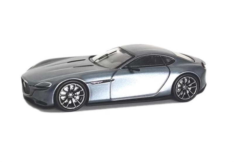 Rhino Model MAZDA RX-VISION Concept Metal gray Limited Edition 799PCS ONLY 1:64 Car Pre-built Model view1