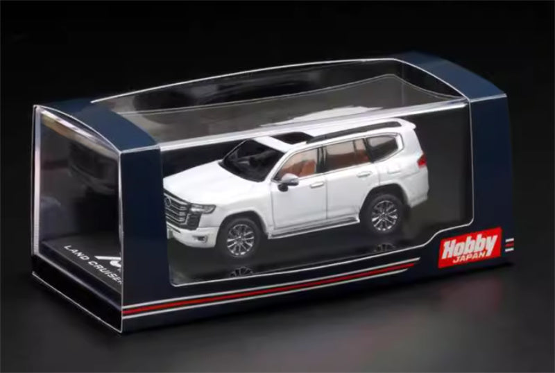 Hobby JAPAN TOYOTA LAND CRUISER JA300W ZX White Pearl - Silver Wheel 1:64 Car Pre-built Model view5