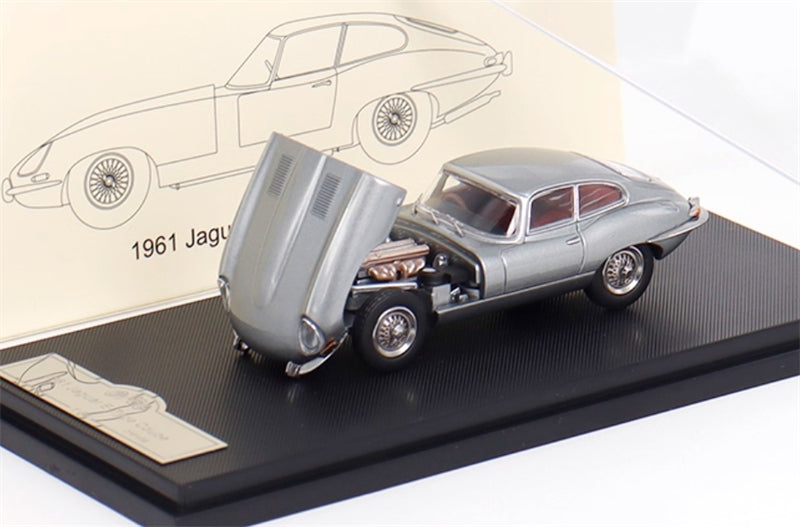 GFCC 1961 Jaguar E-Type Coupe hardtop version Iron Grey Limited Edition 499PCS ONLY RHD 1:64 car Pre-built Model view7