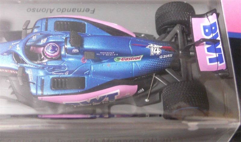 Spark Alpine A522 BWT 7th Monaco GP 2022 FERNANDO ALONSO 1:43 Car Pre-built Model view8