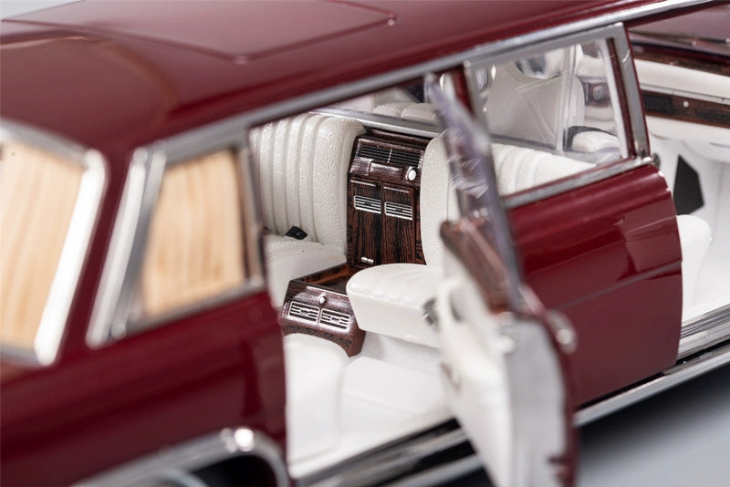 KengFai Mercedes Benz S600 Pullman Classic Car Pearlescent red 1:18 DIECAST CAR