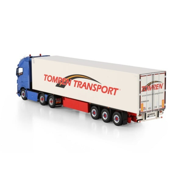 1:50 VOLVO TOMREN FH5 XL 6X2 REEFER TRAILER 3 AXLE WSI   Diecast Model