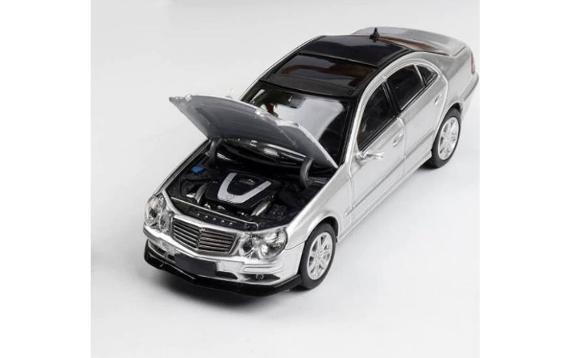 1:64 Mercedes-Benz E280 AMG Sport (W211) Silver Glory Model Open Front Hood Limited 799 pcs DIECAST Car Model