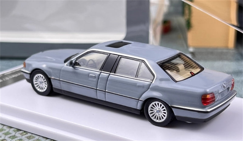 1:64 BMW E38 7 Series L7 98-01n Cement Grey DCM DIECAST Limited Edition 499pcs ONLY Model