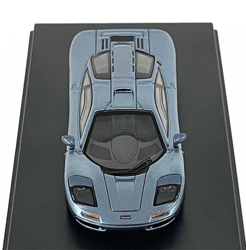 LCD-MODELS Mclaren F1 Super Car Matte Blue 1:64 car Pre-built Model view2