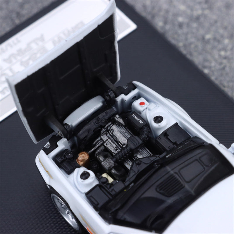 Mortal BMW E34 ALPINA B10 TOURING 5 Series wagon Pearl white Gold Strip Limited Edition 699PCS ONLY 1:64 Car Pre-built Model view8