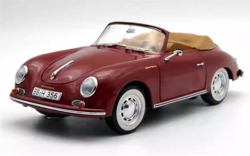Schuco Porsche 356 A Carrera Cabriolet Red Limited Edition 1000PCS ONLY 1:18 Car Pre-built Model view4