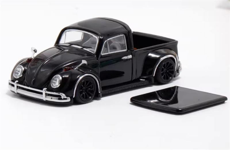 Liberty 64 Volkswagen Beetle Pickup Black Limited Edition 499PCS ONLY ROB3DESIGN 1:64 Car Pre-built Airliner Model Display view1