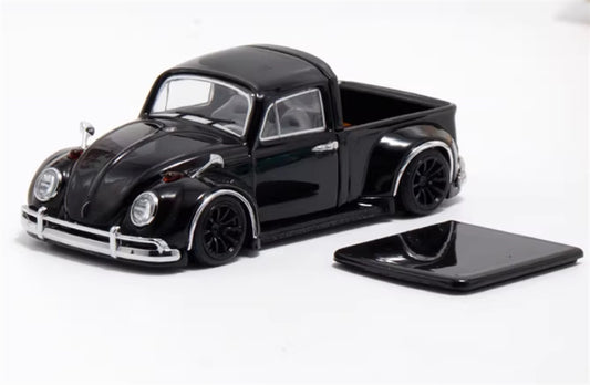 Liberty 64 Volkswagen Beetle Pickup Black Limited Edition 499PCS ONLY ROB3DESIGN 1:64 Car Pre-built Airliner Model Display view1