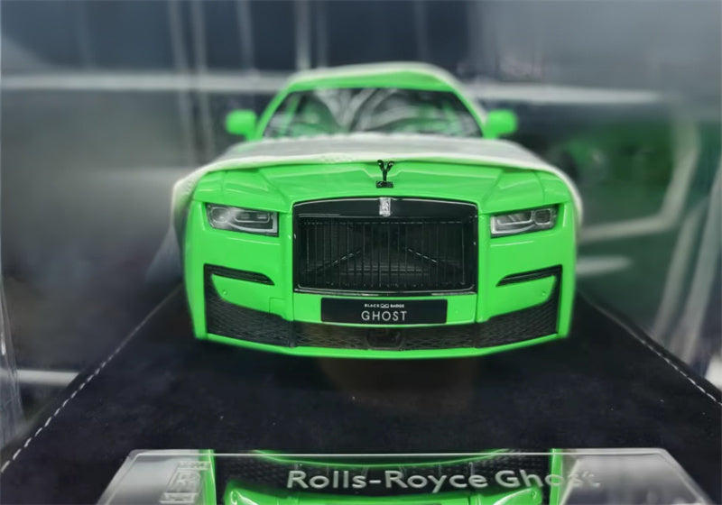 HH Model Rolls Royce Ghost Black Badge Green 1:18 Car Pre-built Model view1