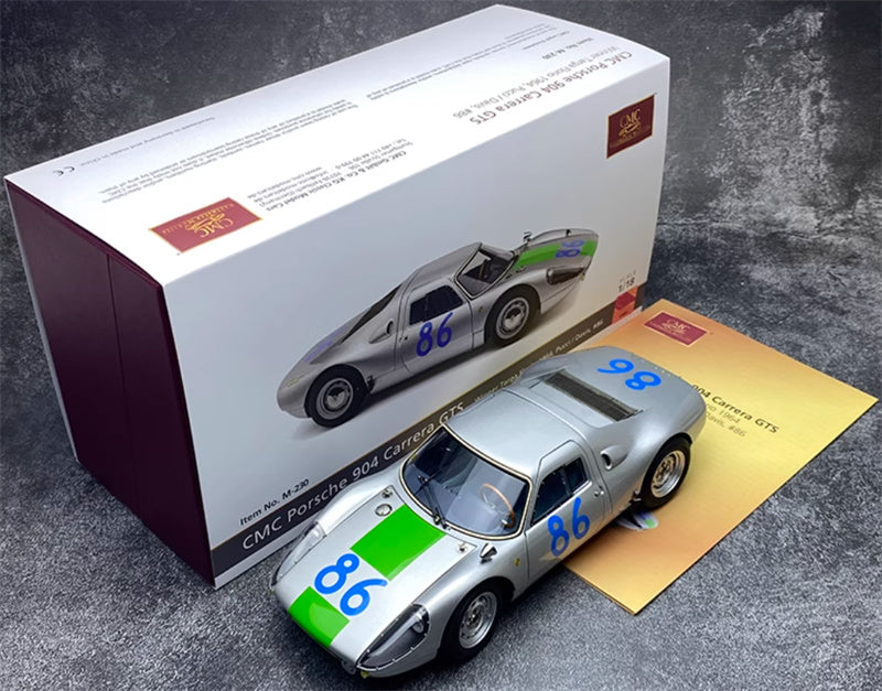CMC Porsche 904 Carrera GTS winner Targa Florio 1964 Pucci/ Davis #86 Limited Edition 1500PCS ONLY 1:18 Car Pre-built Model view11