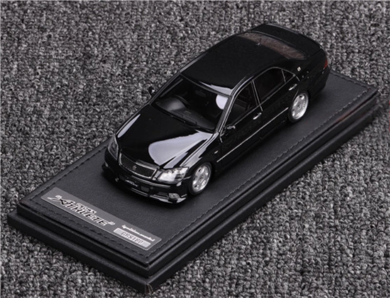 IGNITION MODEL Toyota Crown GRS180 3.5 Black with OZ Wheel 1:43 Car Model view6