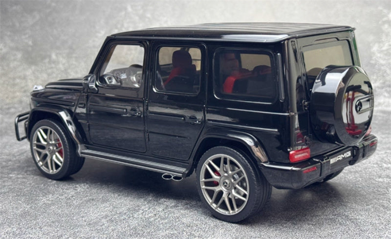 Almost Real Mercedes Benz G63 AMG 2022 55th Anniversary Commemoration Limited Edition 1008PCS ONLY Black - red interior 1:18 Car Pre-built Model view5