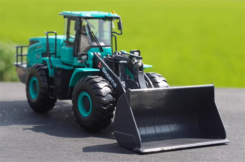 SHANTUI LE70-3X Pure Electric Wheel Loader New Energy Green 1:35 Truck Pre-built Model
