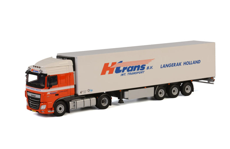 WSI DAF XF SC 4X2 REEFERTRAILER H trans 1:50 Truck Pre-built Model
