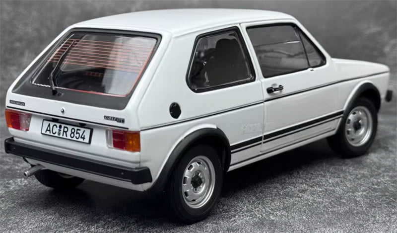 Norev Volkswagen VW Golf GTI 1976 First Generation White 1:18 Car Pre-built Model view7