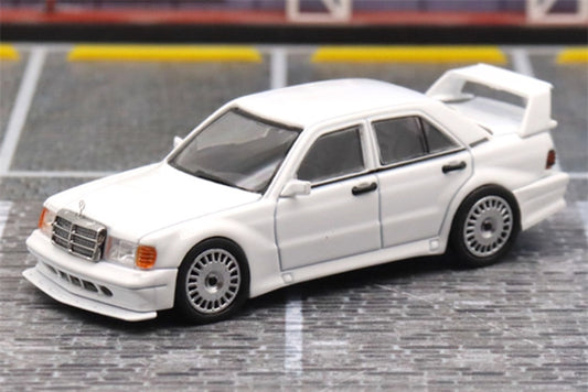 SEEKER Mercedes Benz 190E 2.5-16 Evolution White 1:64 Car Pre-built Model view1