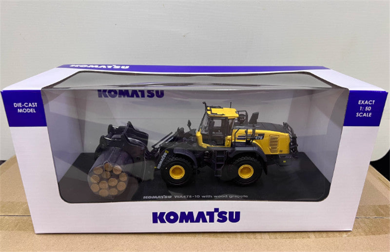 Universal Hobbies Komatsu WA475-10 with wood grapple 1/50 Truck Pre-built Model