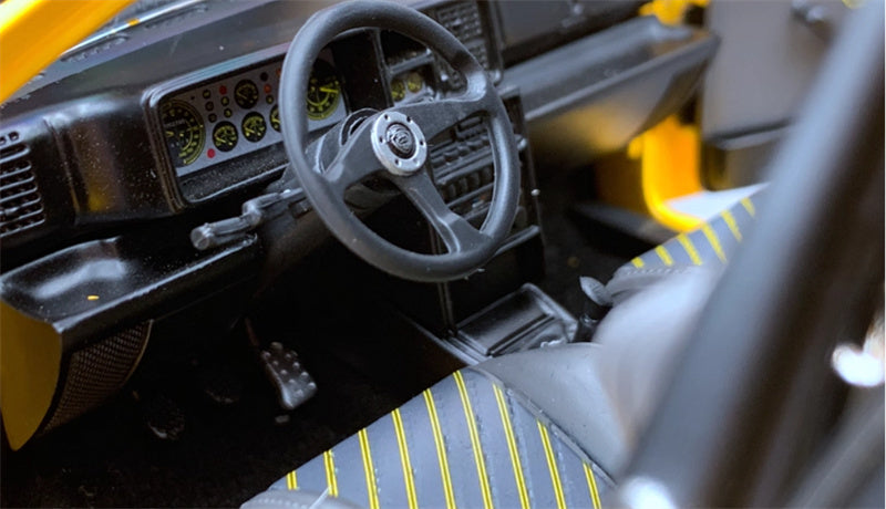 Kyosho LANCIA Delta HF Integrale 1992 Yellow 1:18 Car Pre-built Model view10