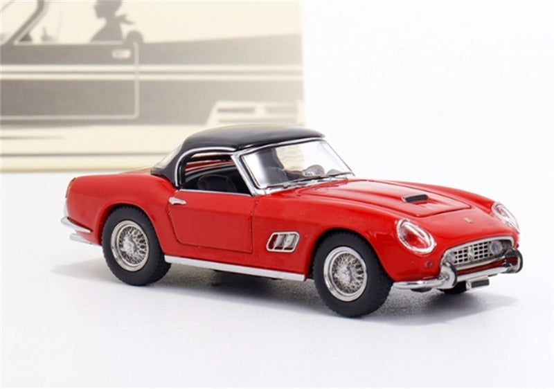 GFCC 1960 SWB Ferrari 250GT California Convertible Red Black Interior Limited Edition 499PCS ONLY LHD 1:64 car Pre-built Model view1