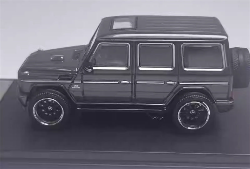 LeManFang Mercedes Benz G63 spare tire modification Limited Edition 499PCS ONLY Metallic Gray 1:64 Truck Pre-built Model view2