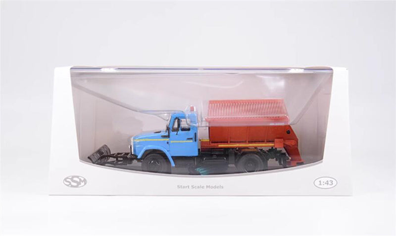 StartScaleModels Soviet Road Maintenance Sanding Machine KO-829A (4333) Sanding and Salt Spreading Truck 1:43 Truck Pre-built Model