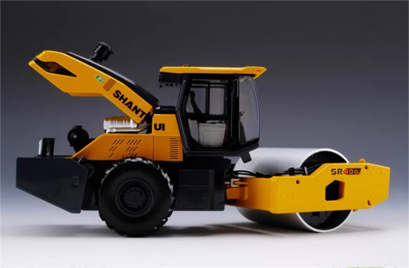 SHANTUI SR40G single steel wheel road roller 1:35 Truck Pre-built Model