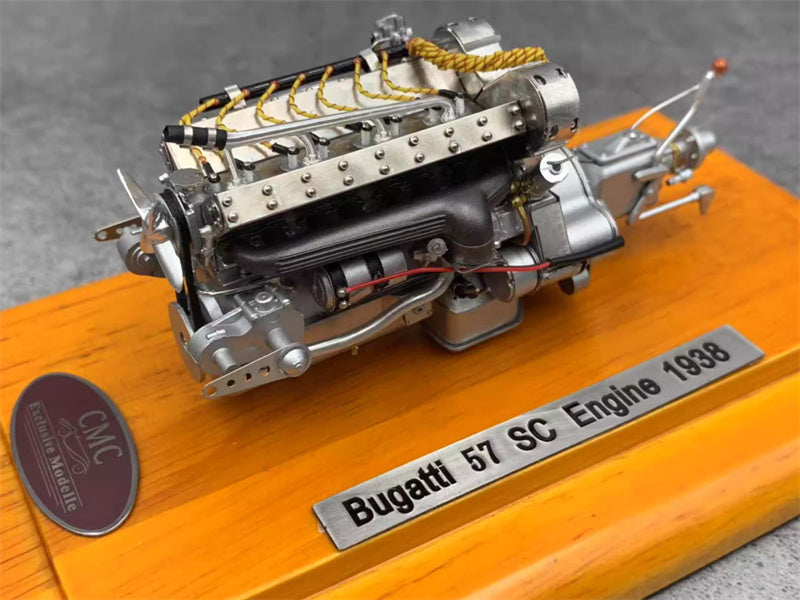 CMC Bugatti 57 SC Engine 1938 1:18 Car Accessories Pre-built Model view2