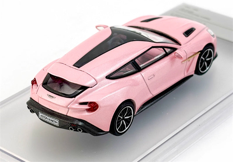 KING MODEL Aston Martin Vanquish Zagato Shooting Brake 2018 pink Limited Edition 999PCS ONLY 1:64 Car Pre-built Model view7