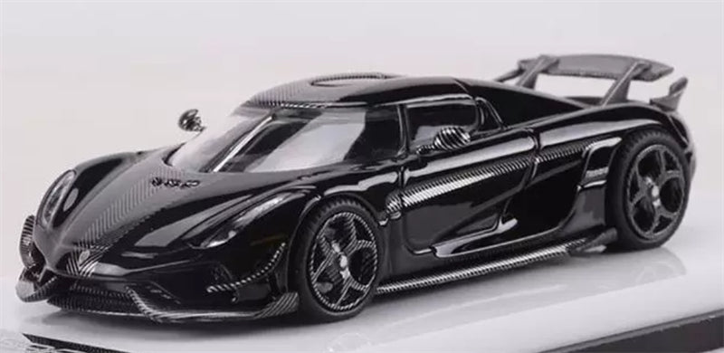 1:64 Koenigsegg Regera Carbon fiber pearl black SC ART DIECAST Civil Car Model