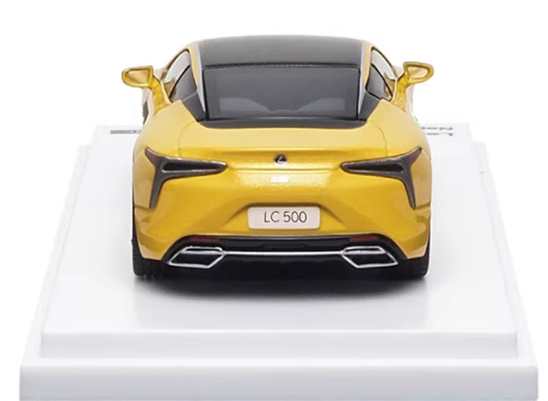 Almost Real Lexus LC500 2018 Naples Yellow CL. 1:64 Car Pre-built Airliner Model Display view6