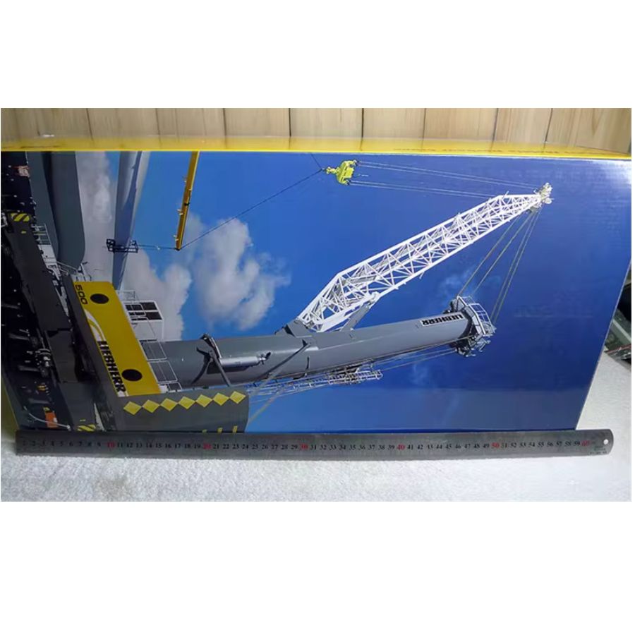 NZG Liebherr LHM 500 Mobile Harbour Wallmann & co Crane blue 1:87 DIECAST Crane Truck