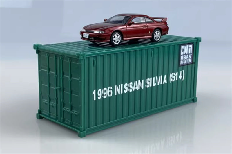 CATERPILLAR NISSAN SILVIA S14 Red Right hand drive 1:64 Car Pre-built Model