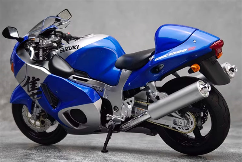 1:12 Suzuki GSX-1300R Hayabusa  blue - silver  LCD MODELS  DIECAST motorcycle Model