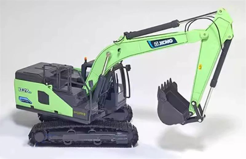 1:35   XE215EV XCMG  Green Diecast Model