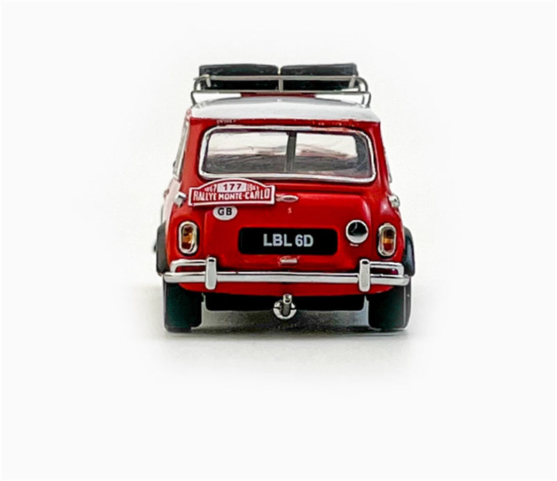 GCD Morris Cooper S Rallye Monte-Carlo 1967 #177 Red Right hand drive 1:64 Car Pre-built Model view7