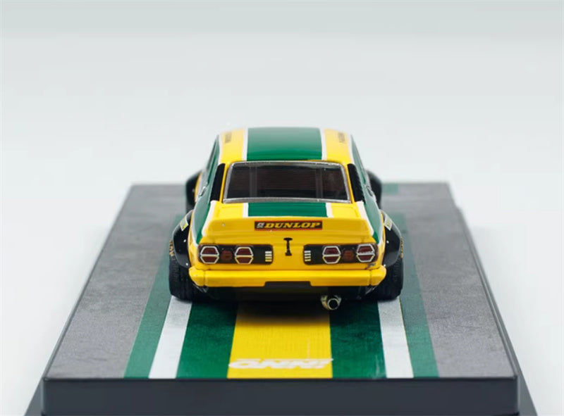 INNO64 MAZDA SAVANNA RX3 KATAYAMA Yellow # 1 1:64 car Pre-built Model view6