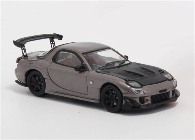 1:64 Mazda RX-7 RE Amemiya‌ Metallic Grey BSC DIECAST Limited Edition 499pcs ONLY Model