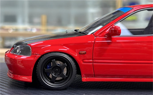 IGNITION MODEL Honda Civic EK9 Type R Red 1:18 Car Pre-built Model view1