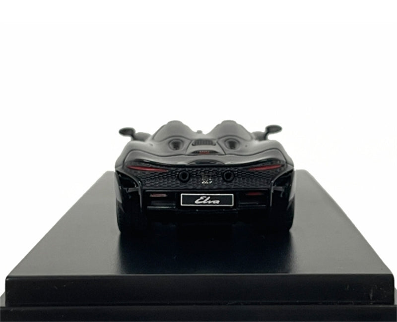 LCD-MODELS McLaren ELVA Black Open Top Super Car 1:64 car Pre-built Model view6