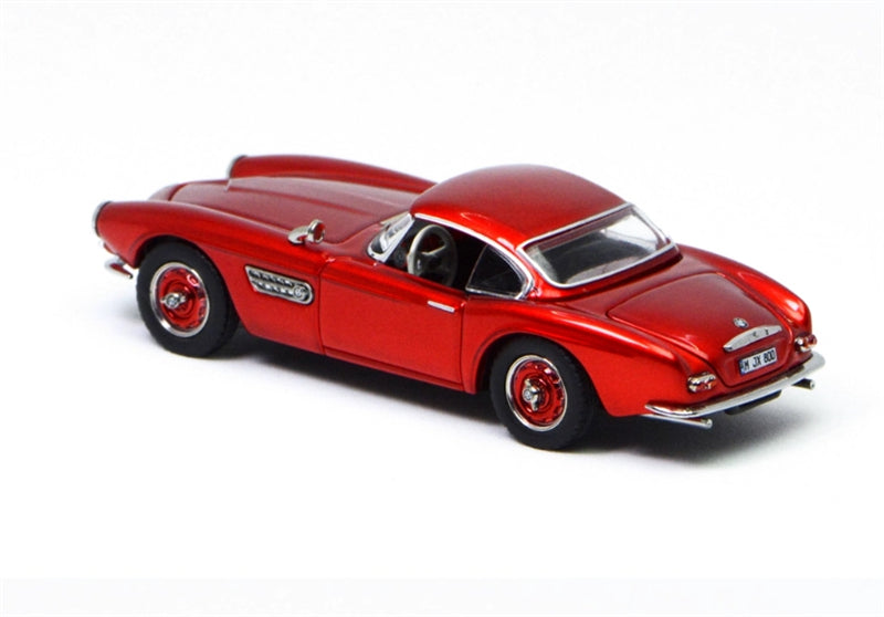 GFCC BMW 507 Roadster Retro Car 1957 Metallic Red Convertible hardtop 1:64 car Pre-built Model view6