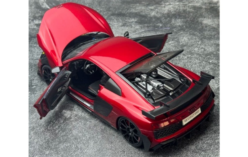 1:18 AUDI R8 V10 GT RWD 2021 Metallic Red KengFai Hardtop version DIECAST Model