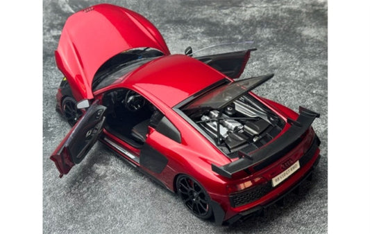 1:18 AUDI R8 V10 GT RWD 2021 Metallic Red KengFai Hardtop version DIECAST Model