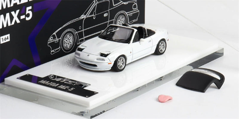 1:64 Mazda MX-5 white ATS DIECAST Civil Car Model